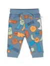 Stella Mccartney Space-print Track Pants In Blue