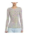 Stella Mccartney Spiral-print Long-sleeved T-shirt In Multicolor