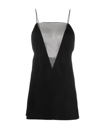 Stella Mccartney Spliced Sleeveless Vest In Black