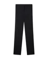 Stella Mccartney Split Cuff Straight Leg Trousers In Black