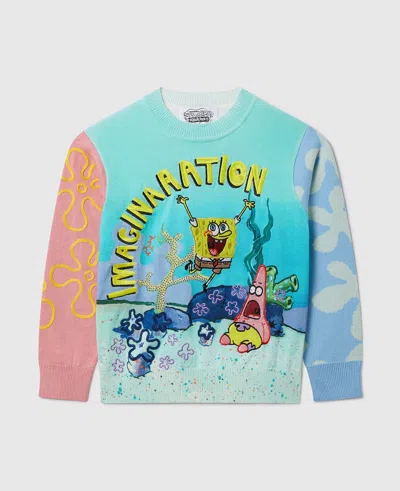Stella Mccartney Sponge Bob Graphic Crewneck Jumper In Multicolor