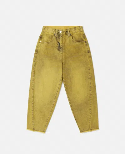 Stella Mccartney Sponge Bob Graphic Denim Jeans In Yellow