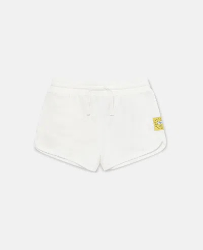 Stella Mccartney Sponge Bob Graphic Shorts In Cream