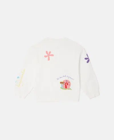 Stella Mccartney Sponge Bob Graphic Sweatshirt In Cream