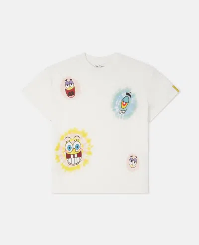 Stella Mccartney Sponge Bob Graphic T-shirt In Cream