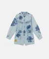 Stella Mccartney Spongebob Graphic Denim Dress In Blue