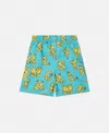 Stella Mccartney Spongebob Graphic Swim Shorts In Blue/yellow