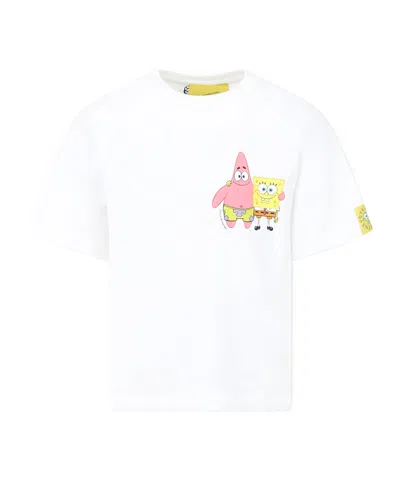 Stella Mccartney Kids' Spongebob T-shirt In White