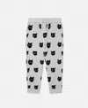 Stella Mccartney Spooky Cat Pattern Joggers In Grey