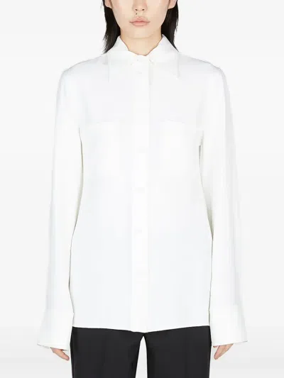 Stella Mccartney Spread-collar Shirt In White