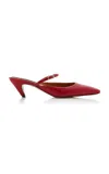 Stella Mccartney Elsa Pointed Slingback Pumps In Red