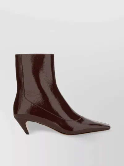 STELLA MCCARTNEY "SPUR" ANKLE CONE HEEL BOOTS