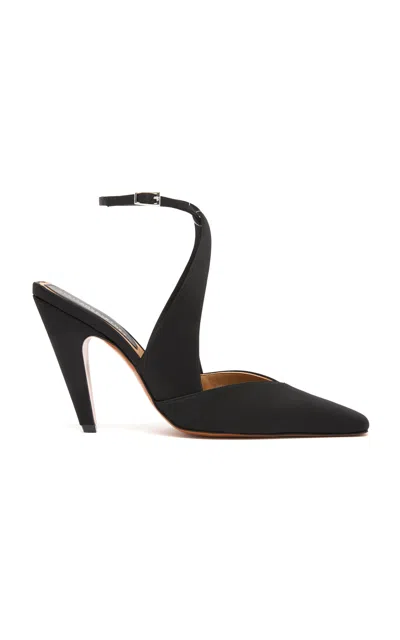 Stella Mccartney Spur Satin Pumps In Black