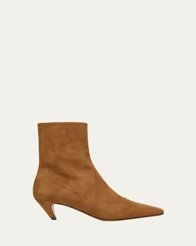Stella Mccartney Spur Vegan Suede Ankle Booties