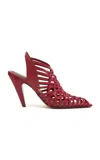 Stella Mccartney Spur Woven Eco Alter Mat Pumps In Red