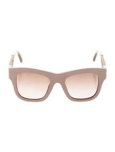 Pre-owned Stella Mccartney Square Clear Sunglasses In Pink