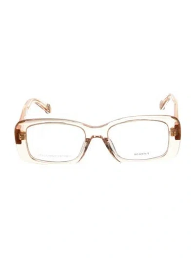 Pre-owned Stella Mccartney Square Eyeglasses In Transparent