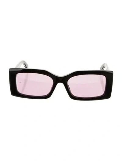 Pre-owned Stella Mccartney Square Mirrored Sunglasses W/ Tags In Black