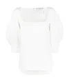 Stella Mccartney Ladies Fiona Puff-sleeve Blouse In Nude