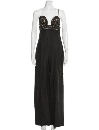 Pre-owned Stella Mccartney Square Neckline Jumpsuit In Black