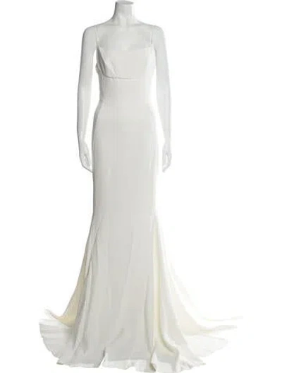 Pre-owned Stella Mccartney Square Neckline Long Dress W/ Tags In White