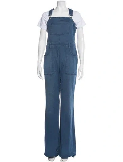 Pre-owned Stella Mccartney Square Neckline Overalls In Blue