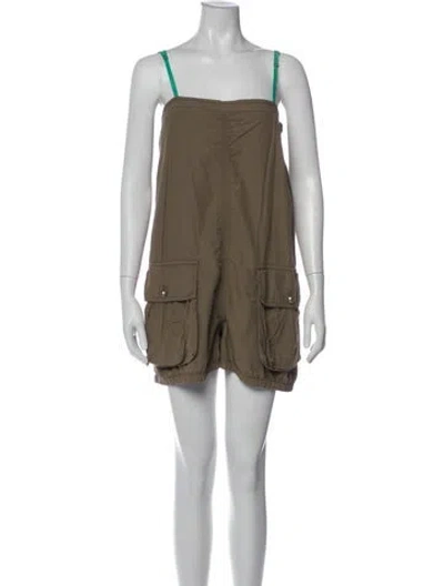Pre-owned Stella Mccartney Square Neckline Romper In Neutral