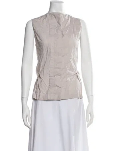 Pre-owned Stella Mccartney Square Neckline Sleeveless Top In Neutral