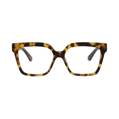 Pre-owned Stella Mccartney Square Optical Glasses 'havana/transparent' | Brown | Women's Size Onesize