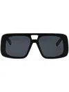 Stella Mccartney Square Oversize-frame Sunglasses In Schwarz