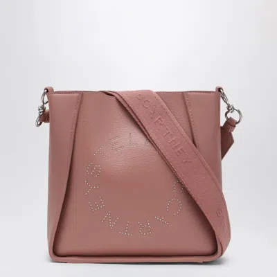 Stella Mccartney Square Pink Crossbody Bag With Logo
