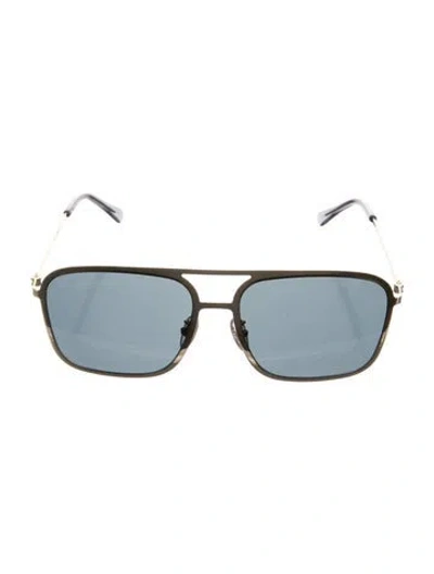 Pre-owned Stella Mccartney Square Tinted Sunglasses In Gold