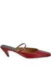 Stella Mccartney Elsa Pointed Slingback Pumps In Red