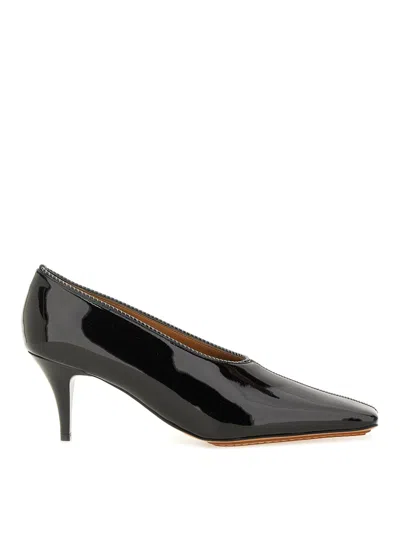 Stella Mccartney Square Toe Shoe In Black