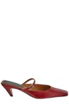 Stella Mccartney Elsa Pointed Slingback Pumps In Red