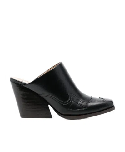 STELLA MCCARTNEY STELLA MCCARTNEY SQUARE-TOE SLIP-ON MULES
