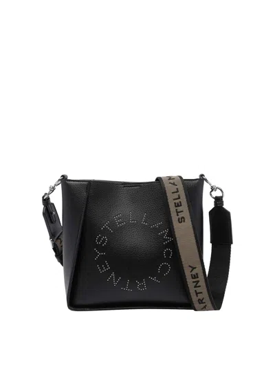 Stella Mccartney Squared Logo Crossbody Bag In Purple