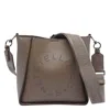 Stella Mccartney Squared Logo Crossbody Bag In Brown