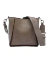 Stella Mccartney Adjustable Strap Crossbody Bag Logo In Brown