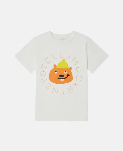 Stella Mccartney Squirrel Graphic T-shirt In White