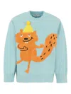 Stella Mccartney Squirrel-motif Sweater In Blue