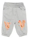 Stella Mccartney Squirrel-print Elasticated-waist Trousers In Gray