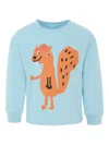 Stella Mccartney Squirrel-print Long-sleeve Sweatshirt In Blue