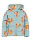 Stella Mccartney Squirrel-print Puffer Jacket In Blue