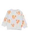 Stella Mccartney Squirrel-print Sweatshirt In Gray