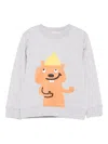Stella Mccartney Squirrel-print Sweatshirt In Gray