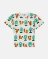 Stella Mccartney Squirrel Print T-shirt In White