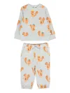 Stella Mccartney Squirrel-print Tracksuit (pack Of Two) In Blue