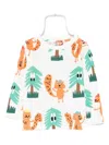 Stella Mccartney Squirrel-tree Print Top In Green