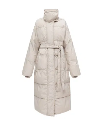 Stella Mccartney Stand-collar Cotton Clothes In Nude